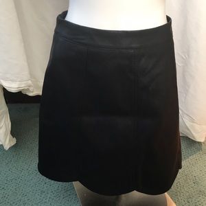 Faux leather skirt